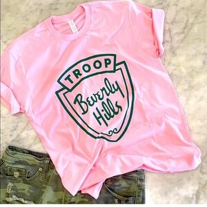 Troop Beverly Hills Pink Shirt 80’s